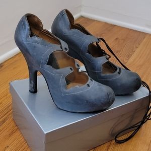 Vivienne Westwood platform heels dusky blue 39/8